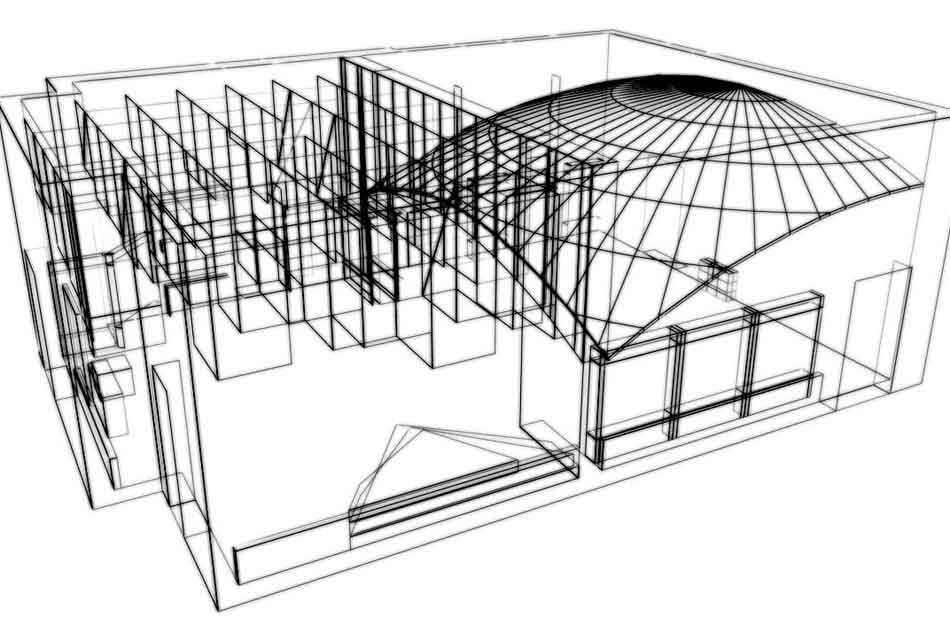 каркас конструкций подвесных многоуровневых потолков