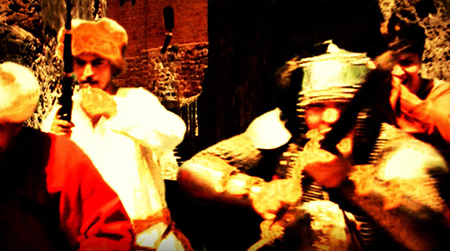 Азовское осадное сидение, кадр из видеоконтента.